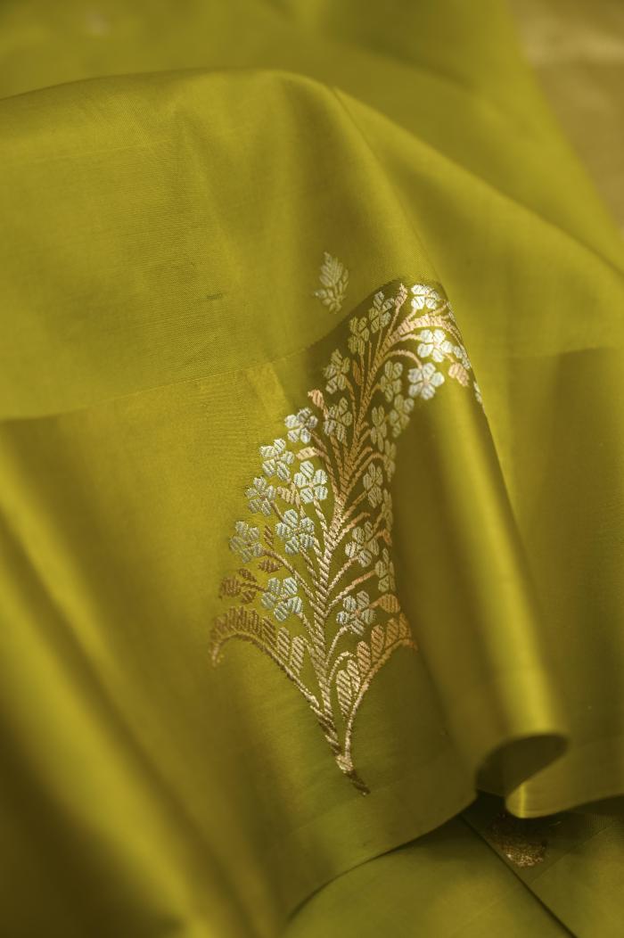 Pure Mango Banarasi Handloom Saree – Devdas