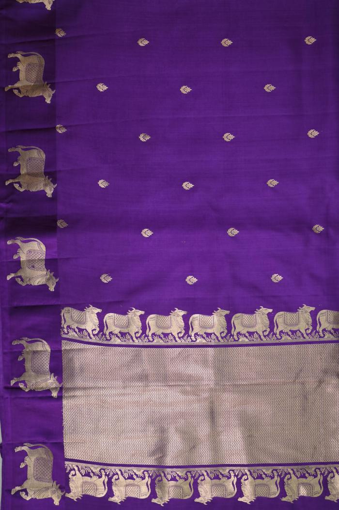 Pure Mango Handloom Banarasi Saree – Magenta