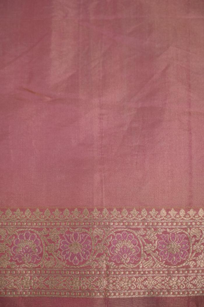 Rani Katan Alfi Opada Banarasi Saree