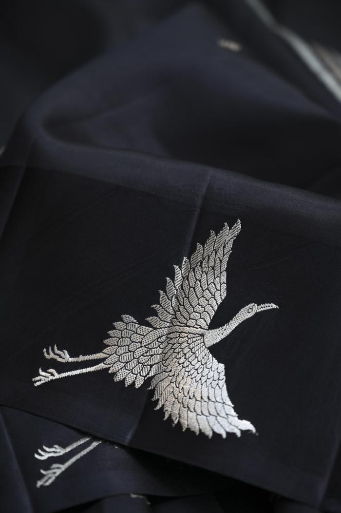 Black Mango Handloom Banarasi Saree