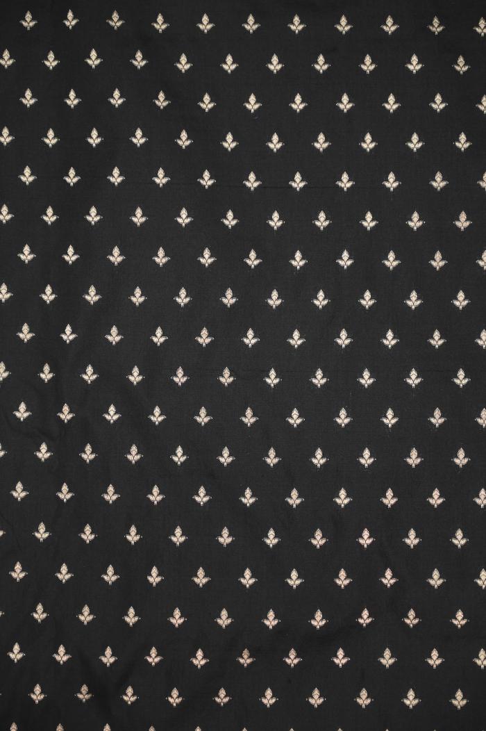 Black Katan Opada Banarasi Saree