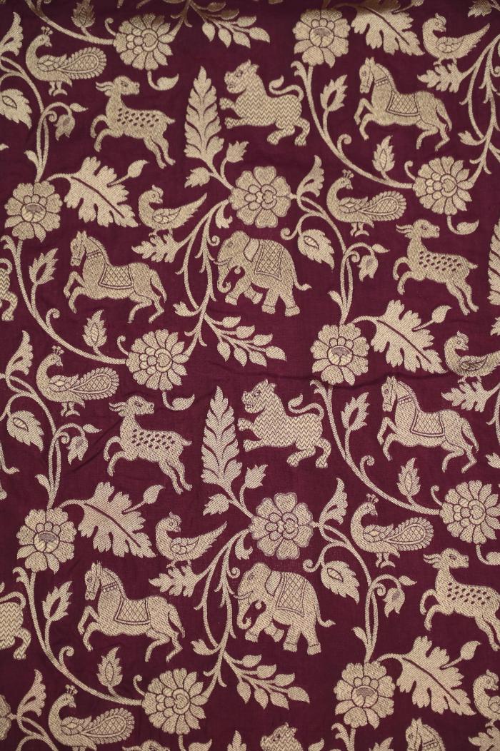 Wine Katan Opada Banarasi Saree