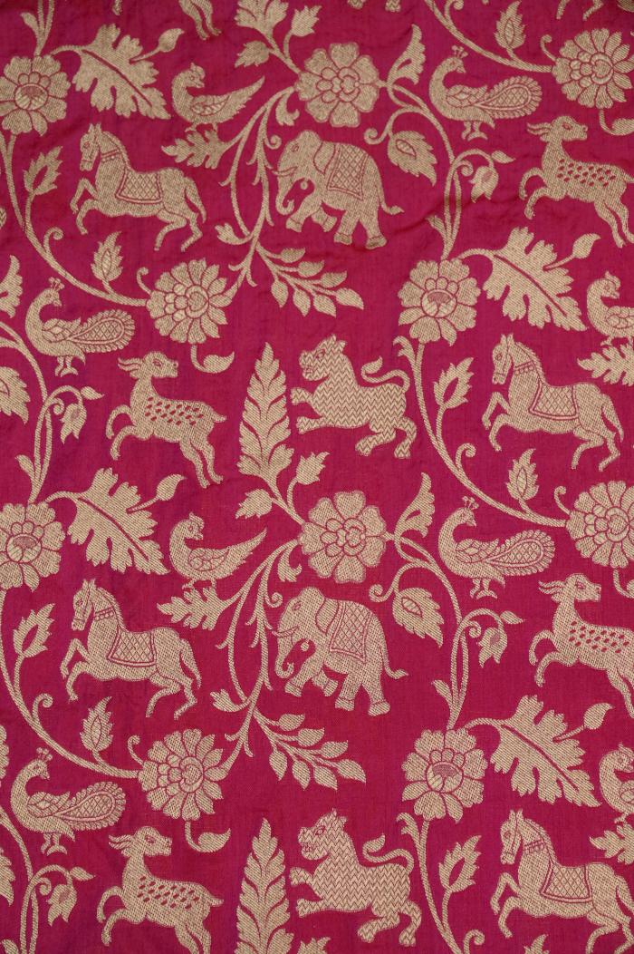 Rani Katan Opada Banarasi Saree