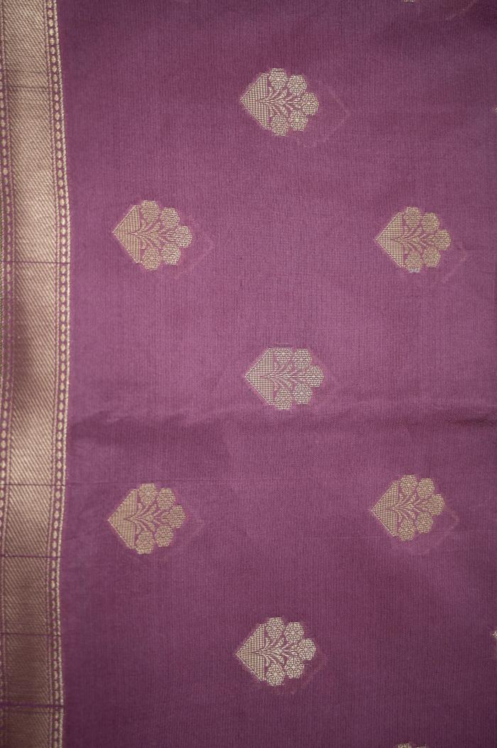 Banarasi Dupian Silk Wine Colour Suit