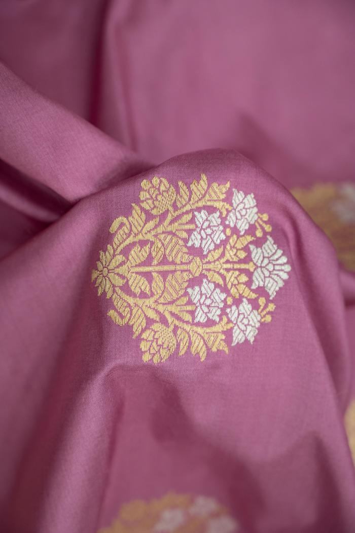 Pure Banarasi Katan Meenedar Kadhwa Suit Fabric