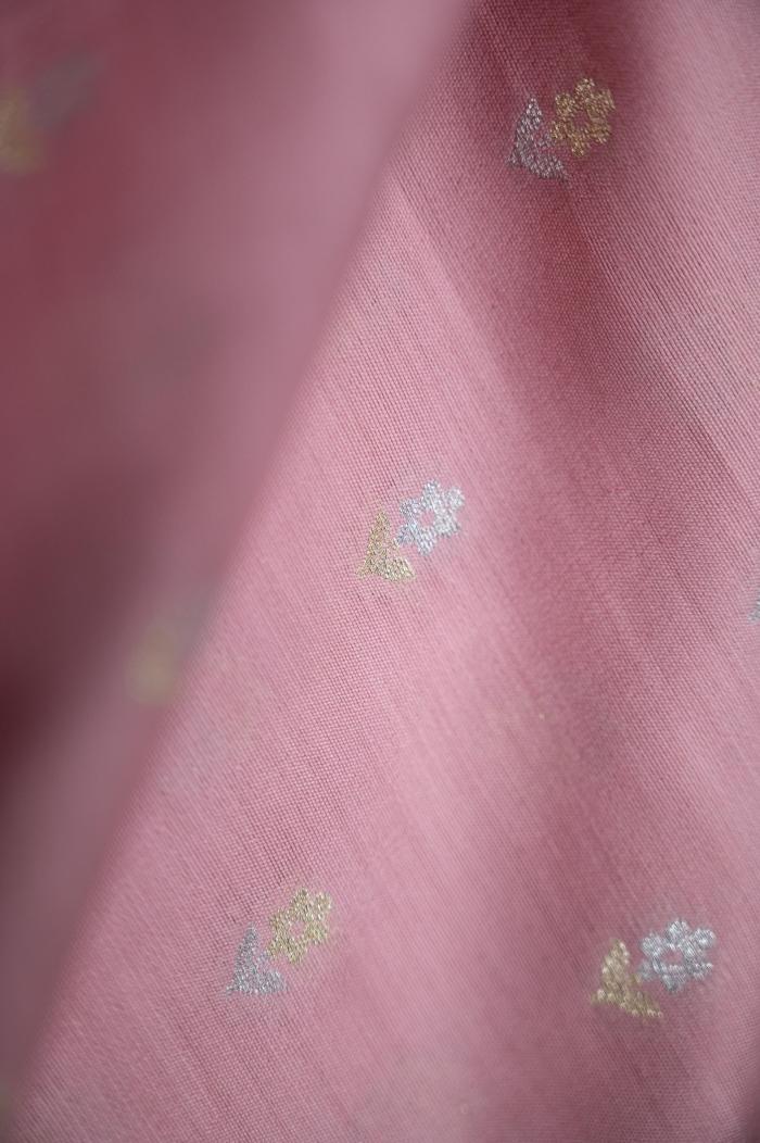 Pure Mulberry Silk Light Pink Banarasi Suit