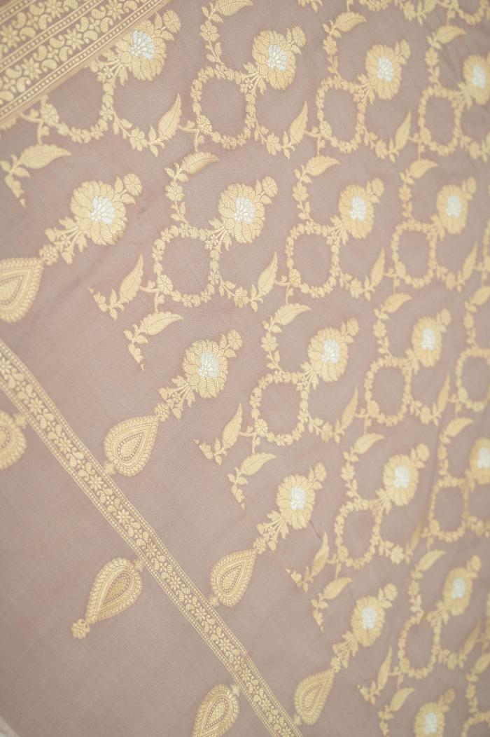 Pure Banarasi Katan Meenedar Kadhwa Suit Fabric