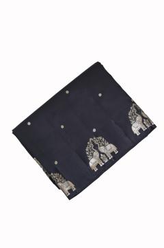 Black Mango Silk Handloom Banarasi saree