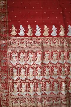 Pure Mango Banarasi Handloom Saree – Red