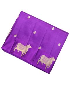 Pure Mango Handloom Banarasi Saree – Magenta