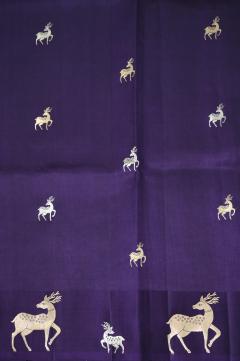 Purple Mango Silk Handloom Banarasi Saree 