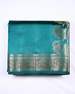 Zari Weaving Sapphire Banarasi Saree