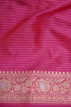 Rani Katan Alfi Opada Banarasi Saree