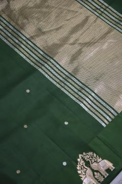 Pure Mango Handloom Banarasi Saree – Green