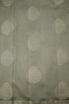 Dusty Grey Chynia Silk Banarasi Saree