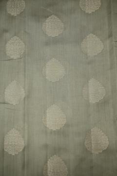 Dusty Grey Chynia Silk Banarasi Saree