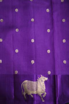 Pure Mango Handloom Banarasi Saree – Magenta
