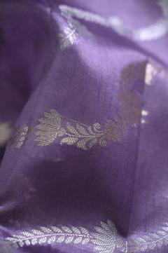 Lavender Power loom Banarasi Saree