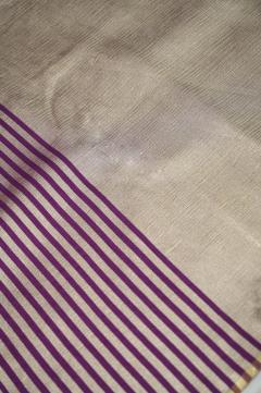 Wine Stripe Banarasi Saree