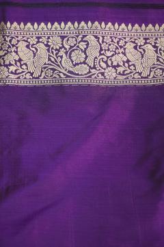 Purple Katan Opada Banarasi Saree