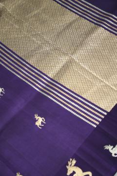Purple Mango Silk Handloom Banarasi Saree 