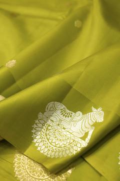  Devdas Mango Silk Handloom Banarasi Saree