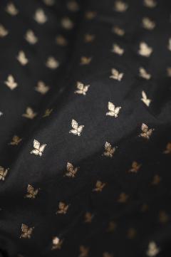 Black Katan Opada Banarasi Saree