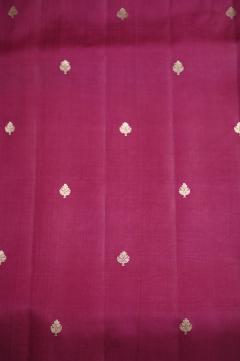 Pure Mango Banarasi Handloom Saree – Rani Pink