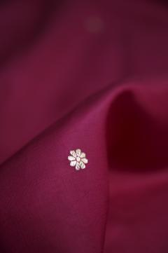 Pure Mango Handloom Banarsi Saree – Rani Pink