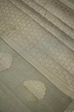 Dusty Grey Chynia Silk Banarasi Saree
