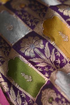 Purple Katan Alfi Opada Banarasi Saree