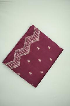 Raw Mango Silk Zari Saree in Russian Violet & 7 Colors