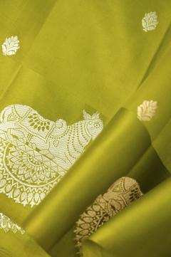  Devdas Mango Silk Handloom Banarasi Saree