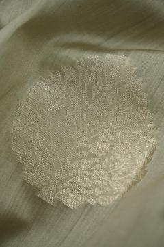 Dusty Grey Chynia Silk Banarasi Saree