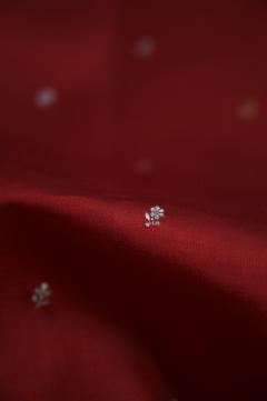 Pure Mango Banarasi Handloom Saree – Red