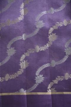 Lavender Power loom Banarasi Saree