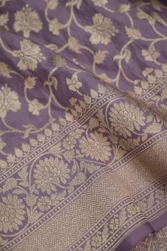 Red Katan Opada Banarasi Saree