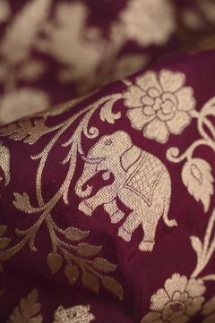 Wine Katan Opada Banarasi Saree