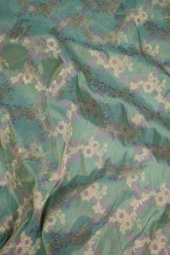 Sea Green Katan Tissue Alfi Opada Banarasi Saree