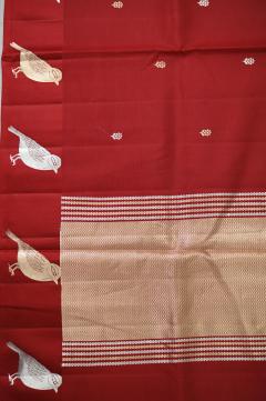Red Mango Silk Handloom Banarasi Saree