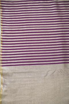 Wine Stripe Banarasi Saree