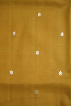 Pure Mango Banarasi Handloom Saree – Golden Mustard