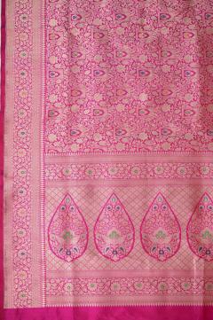 Rani Meena Jaal Katan Brocade Banarasi Saree