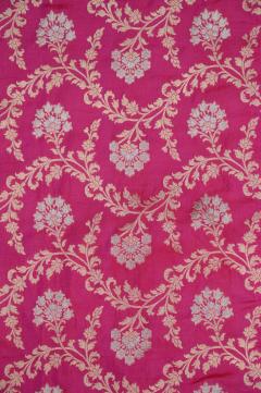 Rani Katan Alfi Opada Banarasi Saree