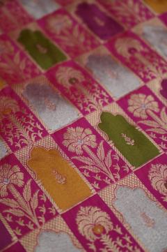 Rani Katan Alfi Opada Banarasi Saree