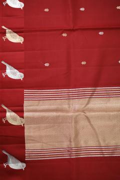 Red Mango Silk Handloom Banarasi Saree