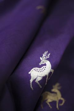 Purple Mango Silk Handloom Banarasi Saree 