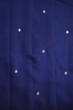 Pure Mango Banarasi Handloom Saree – Navy Blue