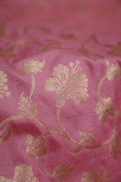 Gajari Pink Katan Opada Banarasi Saree