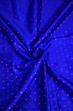 Royal Blue Crepe Traditional Border Booti Banarasi Saree